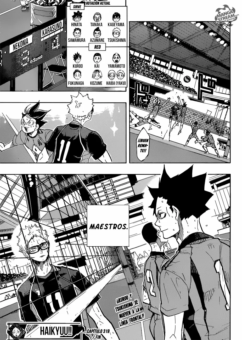 Haikyuu!! capítulo 319, página 18