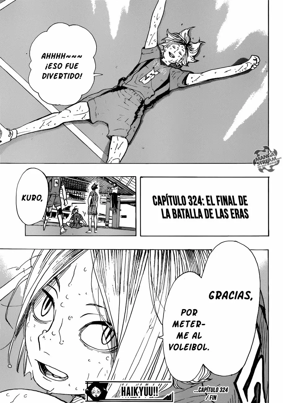 Haikyuu!! capítulo 324, página 17