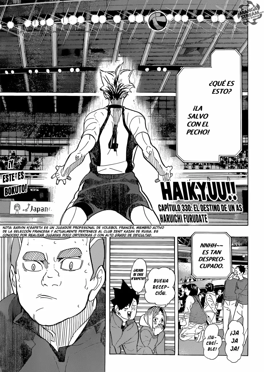 Haikyuu!! capítulo 330, página 2