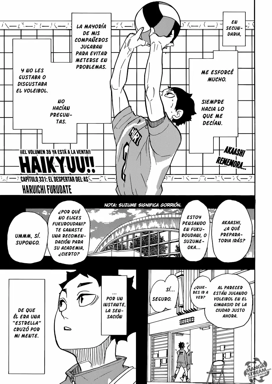 Haikyuu!! capítulo 331, página 2