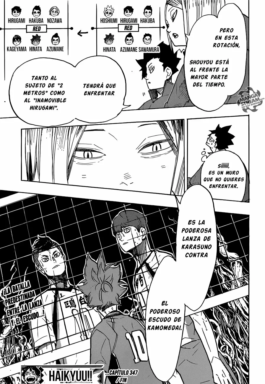 Haikyuu!! capítulo 347, página 18