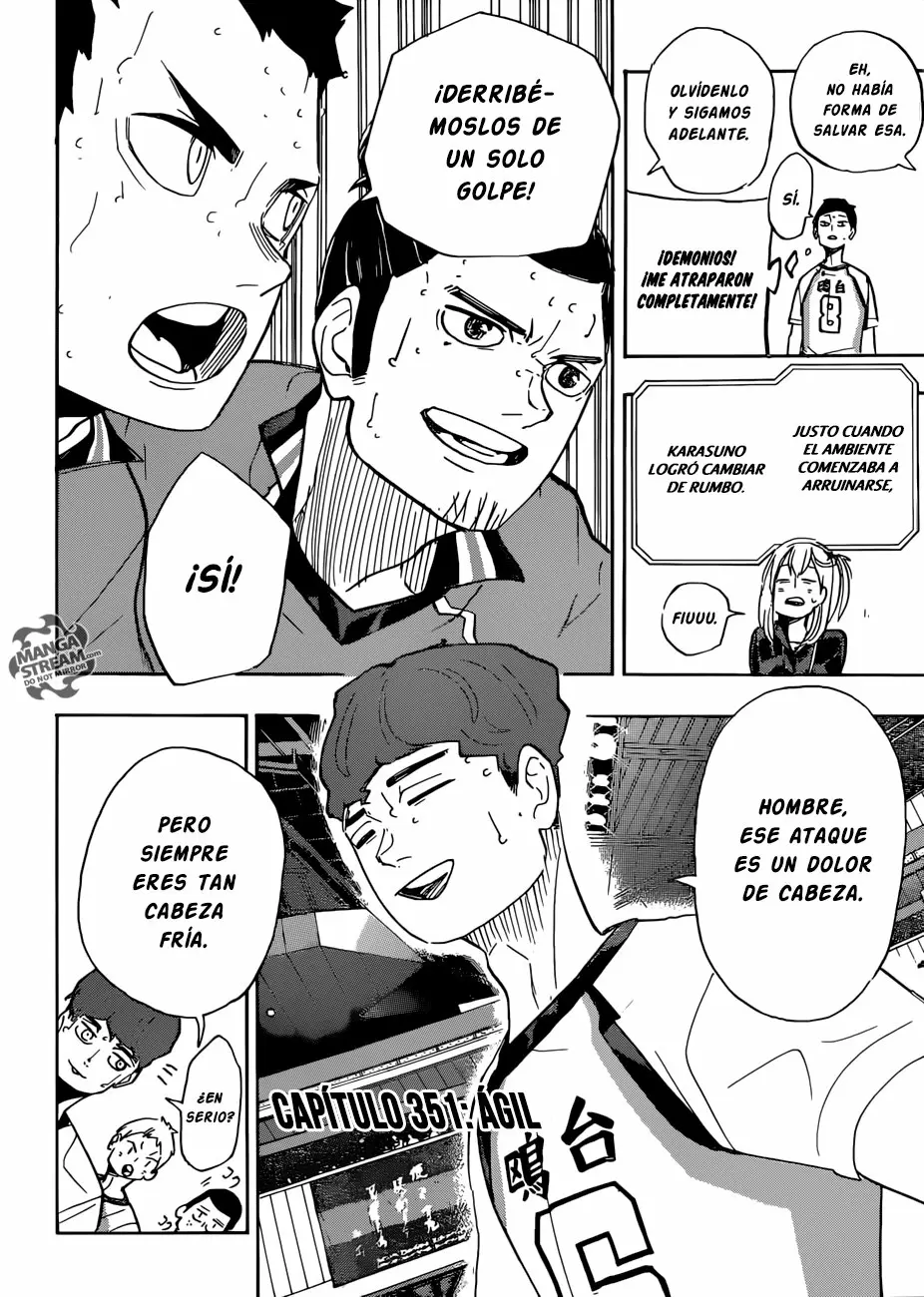 Haikyuu!! capítulo 351, página 3