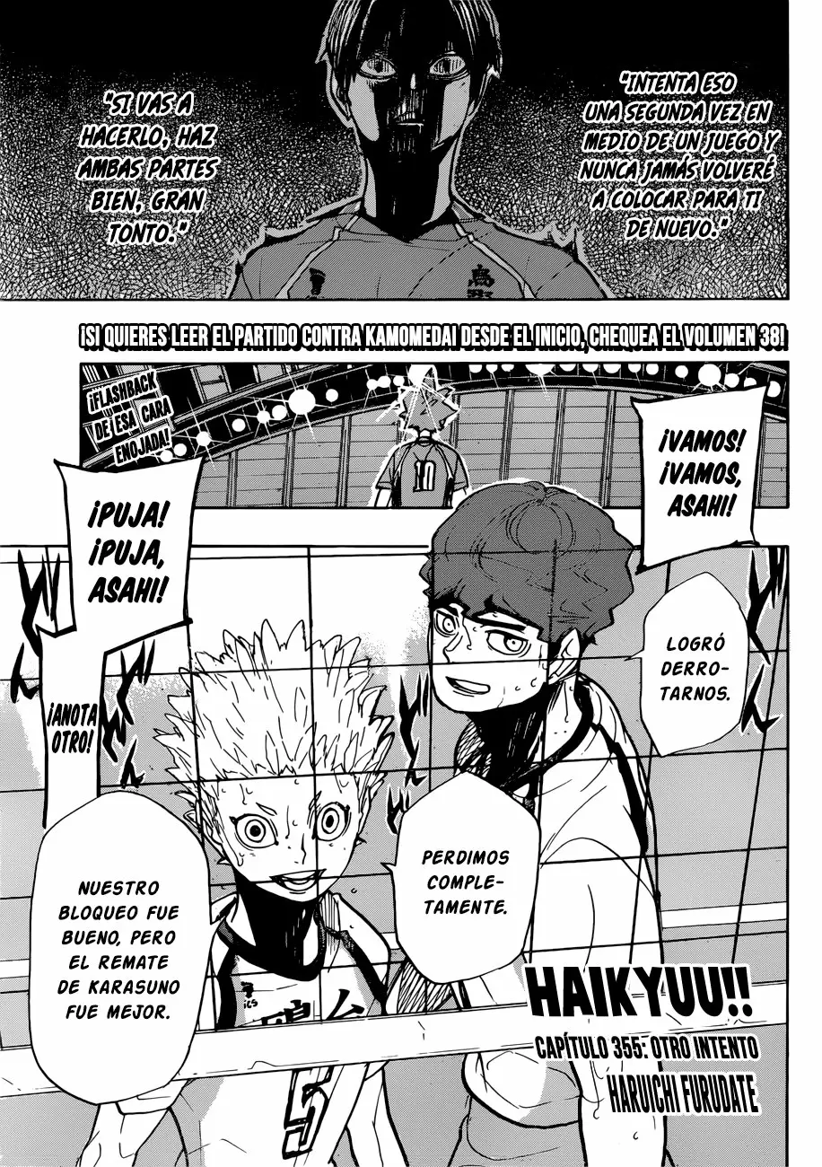 Haikyuu!! capítulo 355, página 2