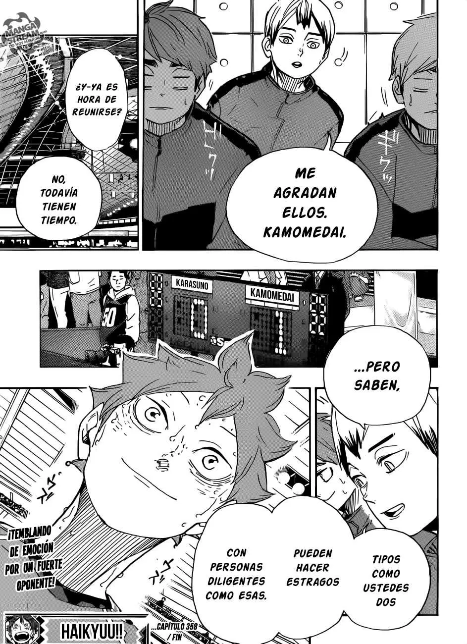 Haikyuu!! capítulo 358, página 18