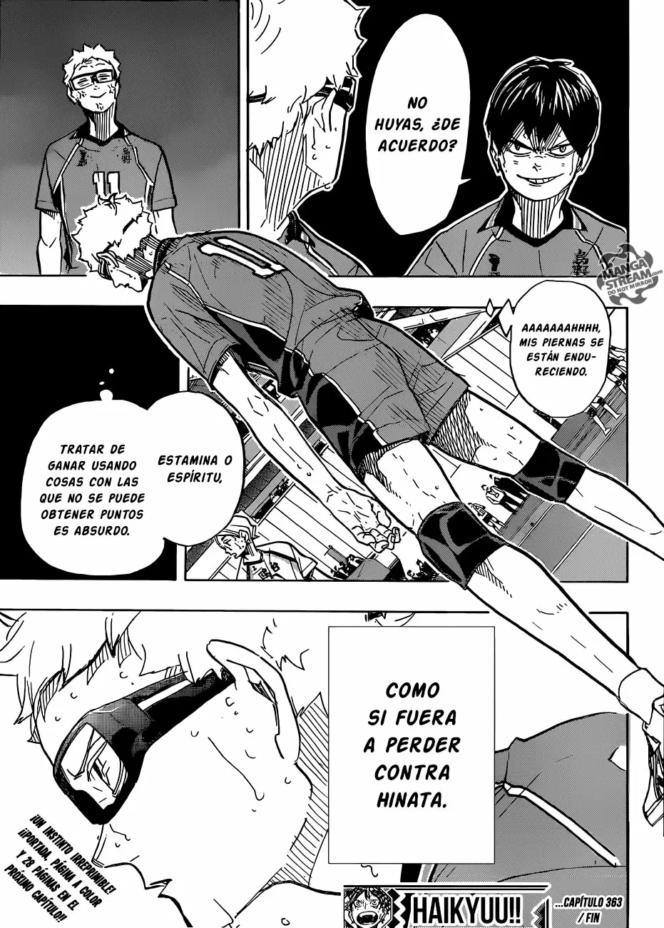Haikyuu!! capítulo 363, página 18