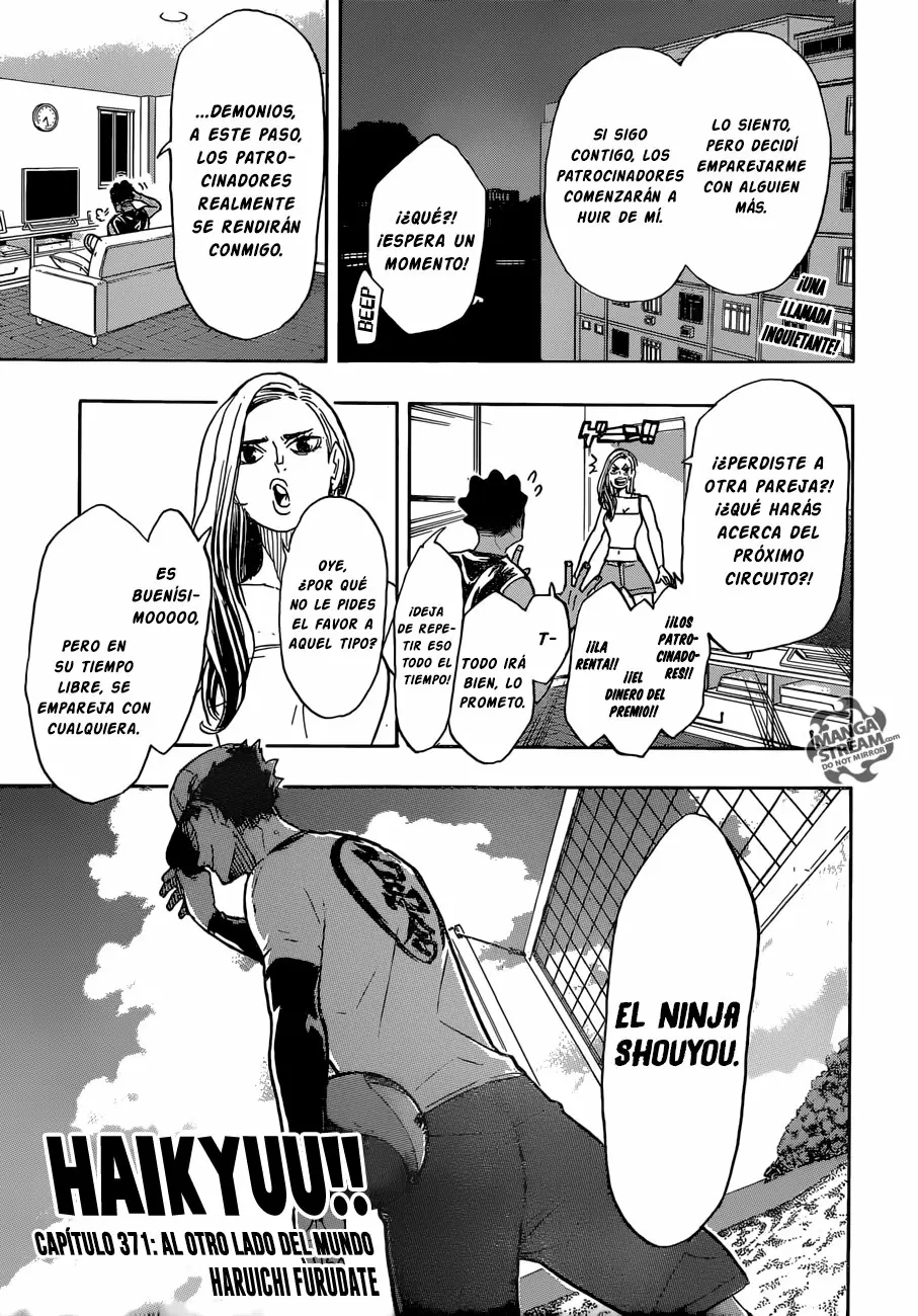 Haikyuu!! capítulo 371, página 2