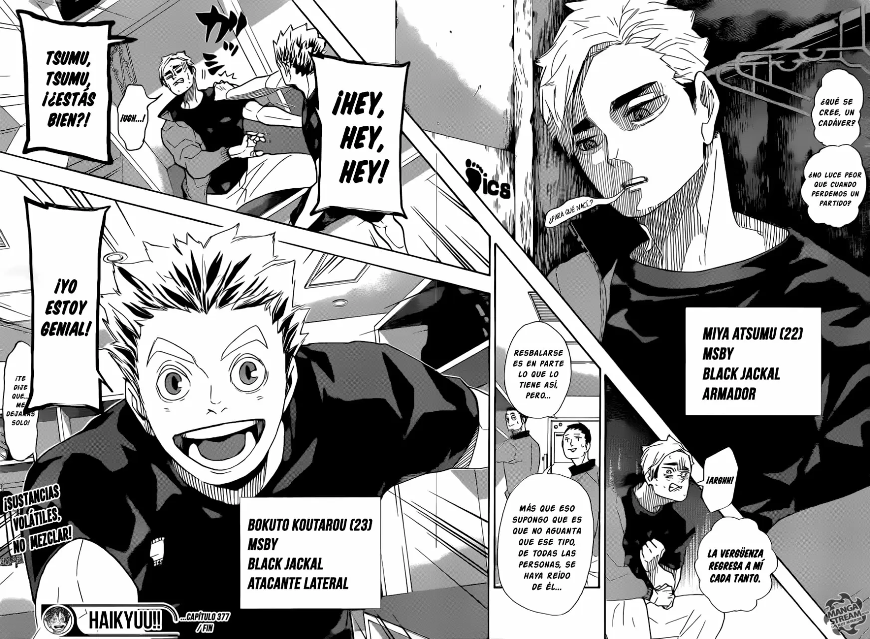 Haikyuu!! capítulo 377, página 17