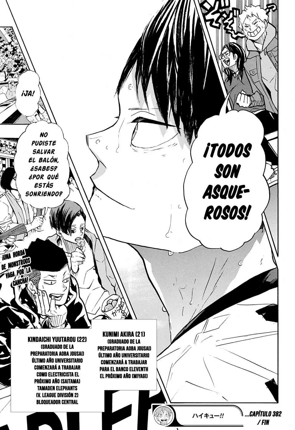 Haikyuu!! capítulo 382, página 17