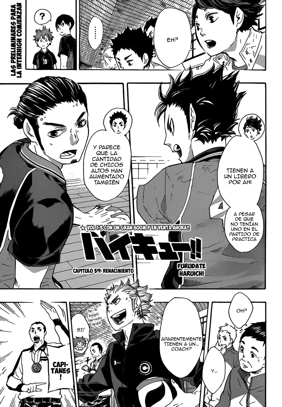 Haikyuu!! capítulo 39, página 2