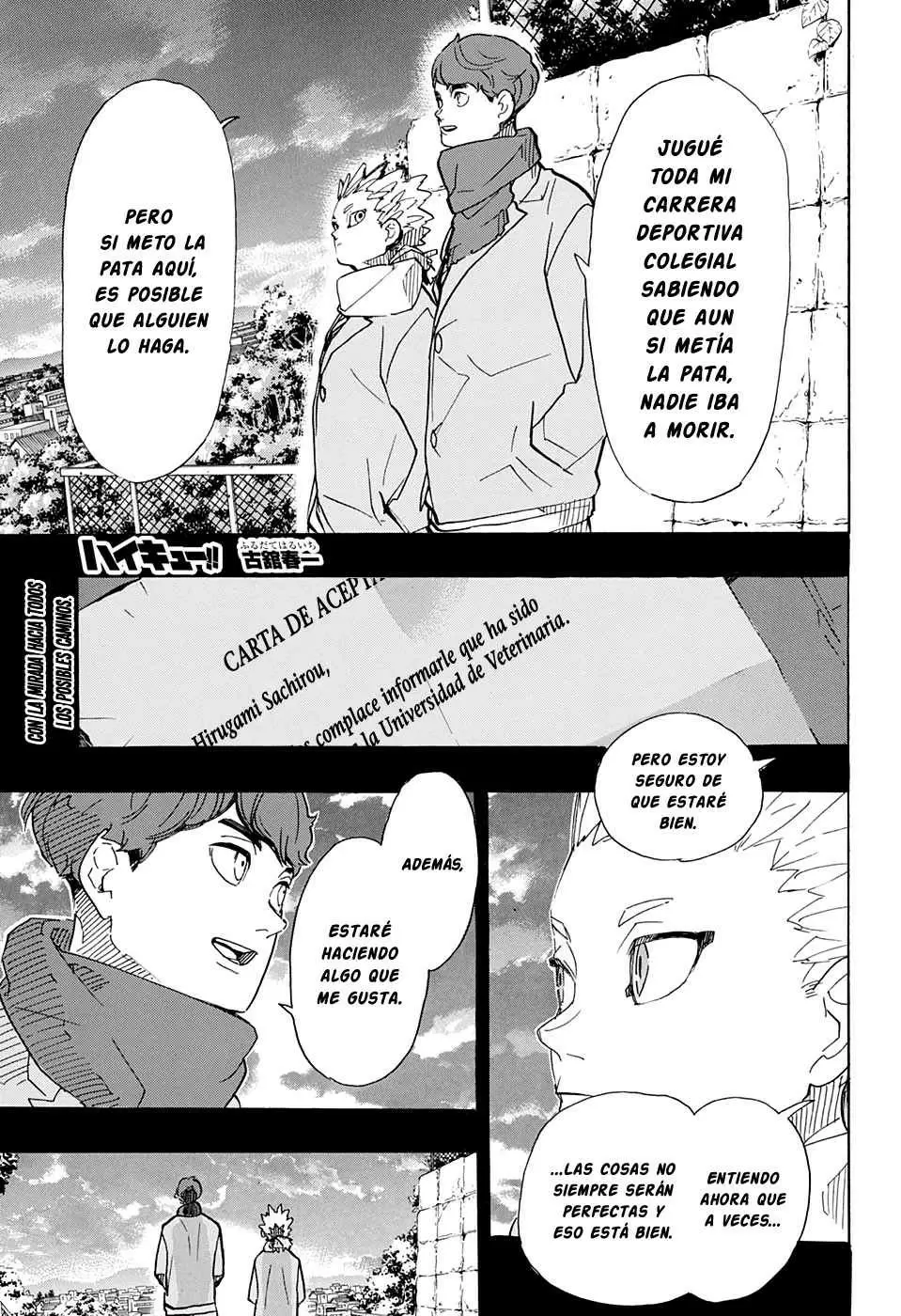 Haikyuu!! capítulo 393, página 2