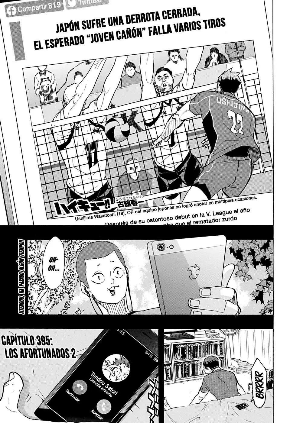 Haikyuu!! capítulo 395, página 2