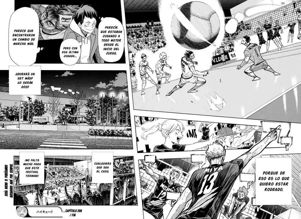 Haikyuu!! capítulo 396, página 18