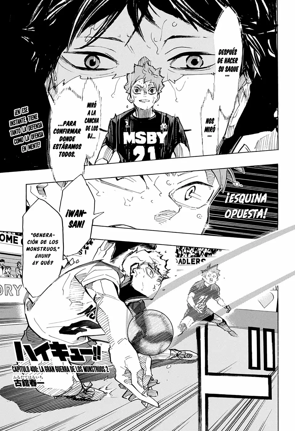 Haikyuu!! capítulo 400, página 2