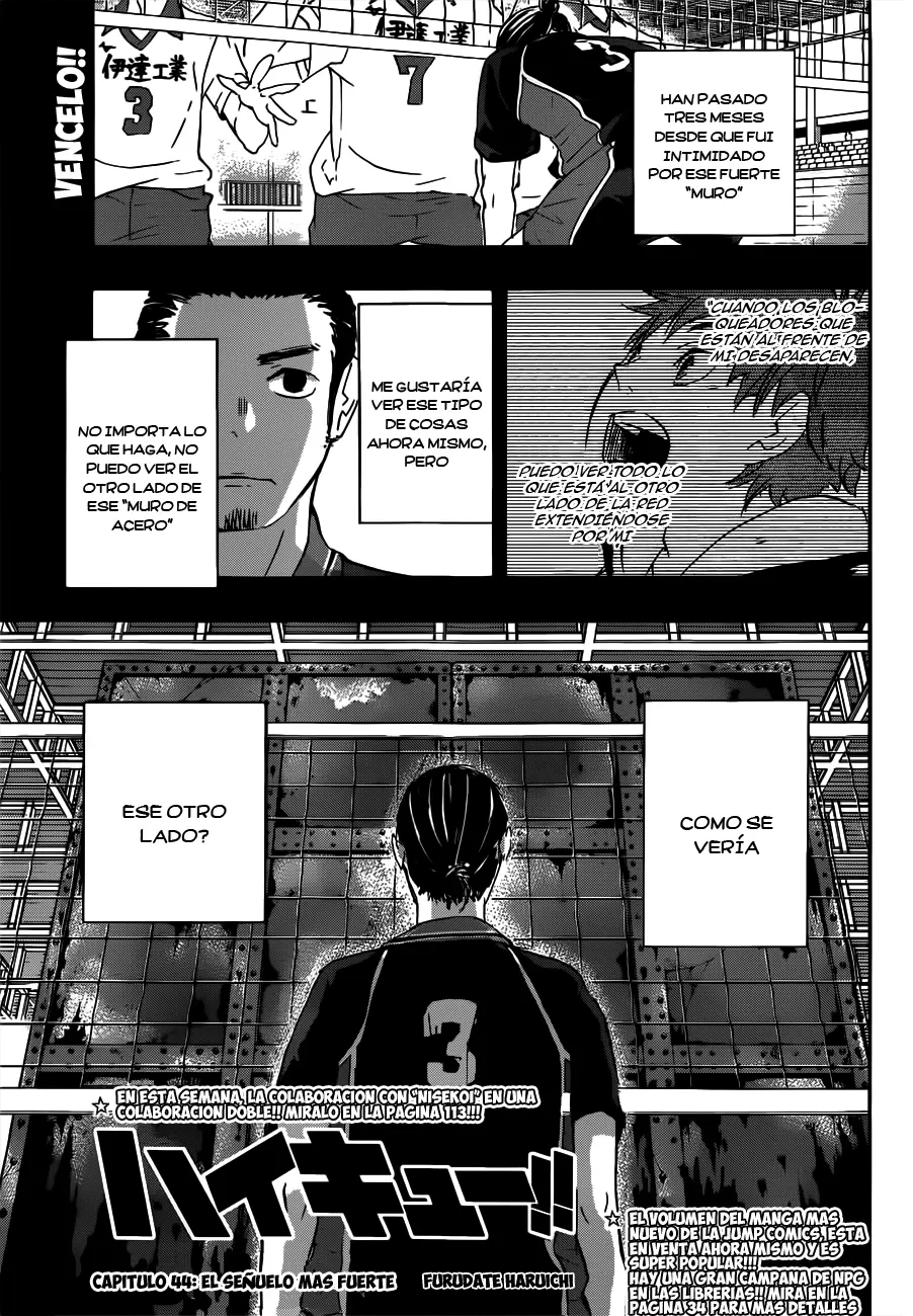 Haikyuu!! capítulo 44, página 2