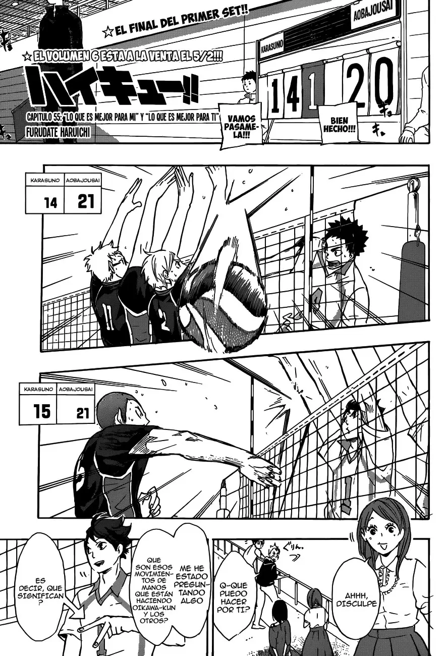 Haikyuu!! capítulo 55, página 1