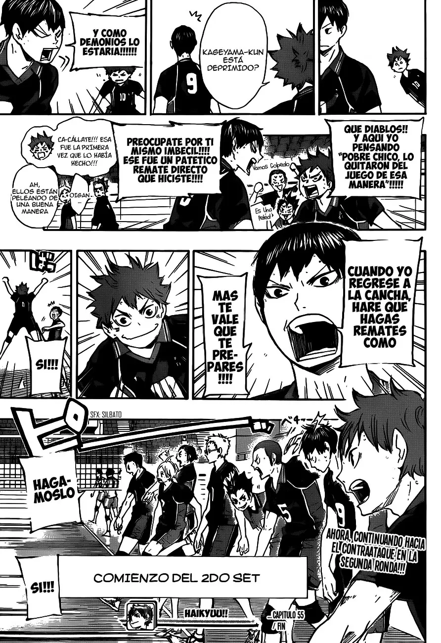 Haikyuu!! capítulo 55, página 18