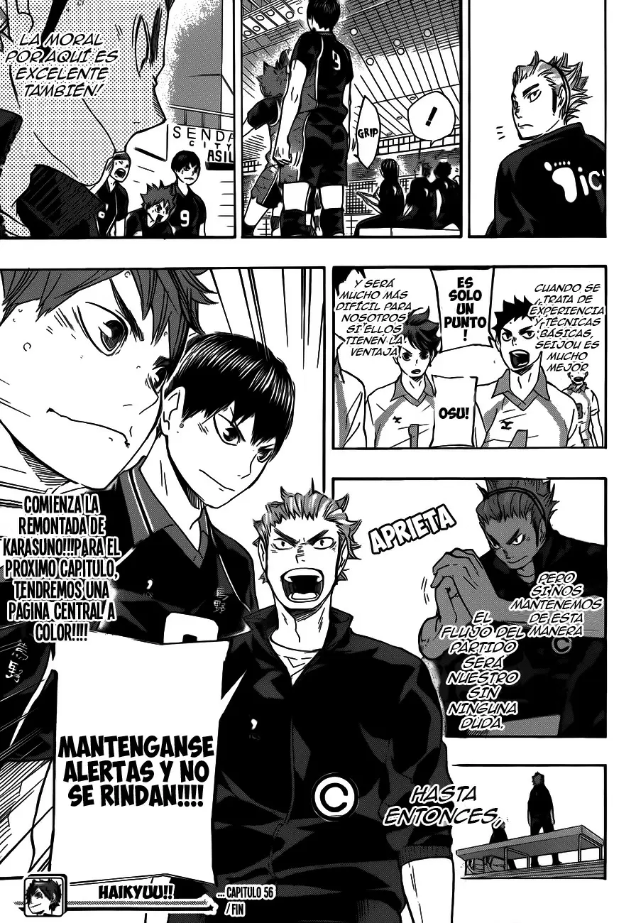 Haikyuu!! capítulo 56, página 17