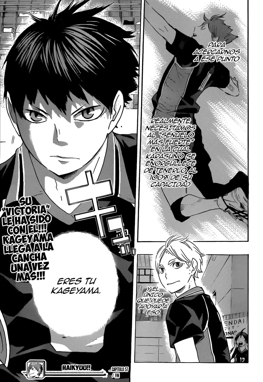 Haikyuu!! capítulo 57, página 18