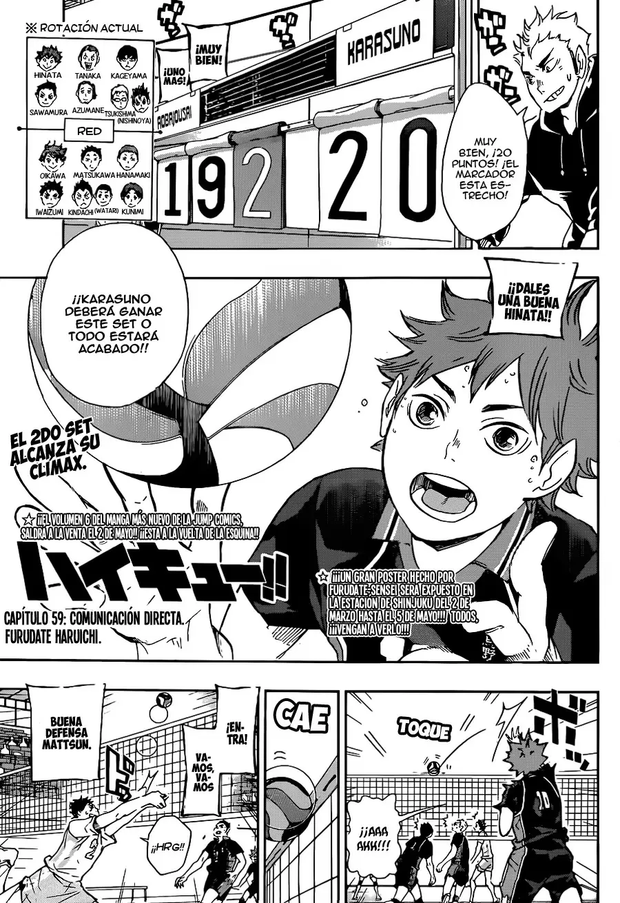 Haikyuu!! capítulo 59, página 1
