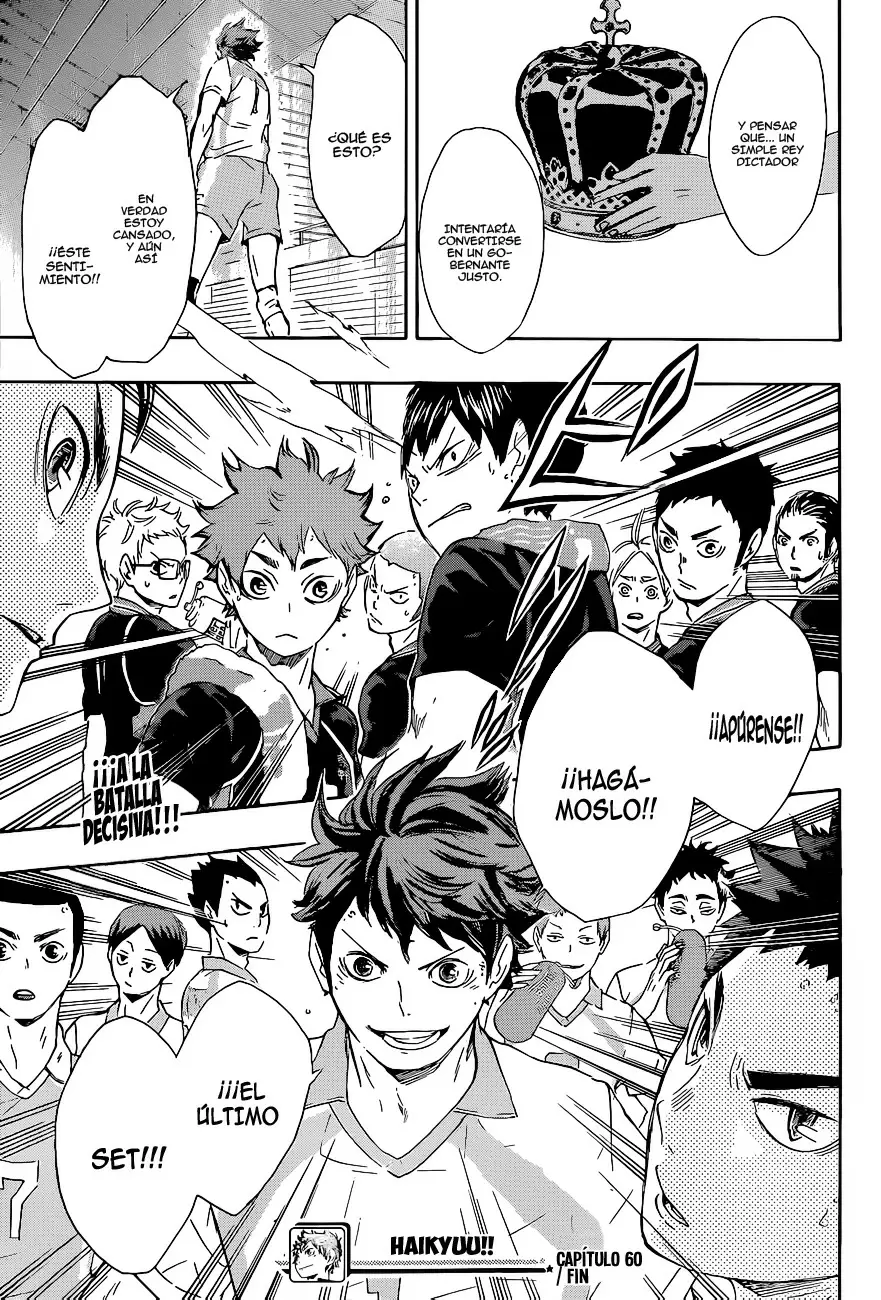 Haikyuu!! capítulo 60, página 17