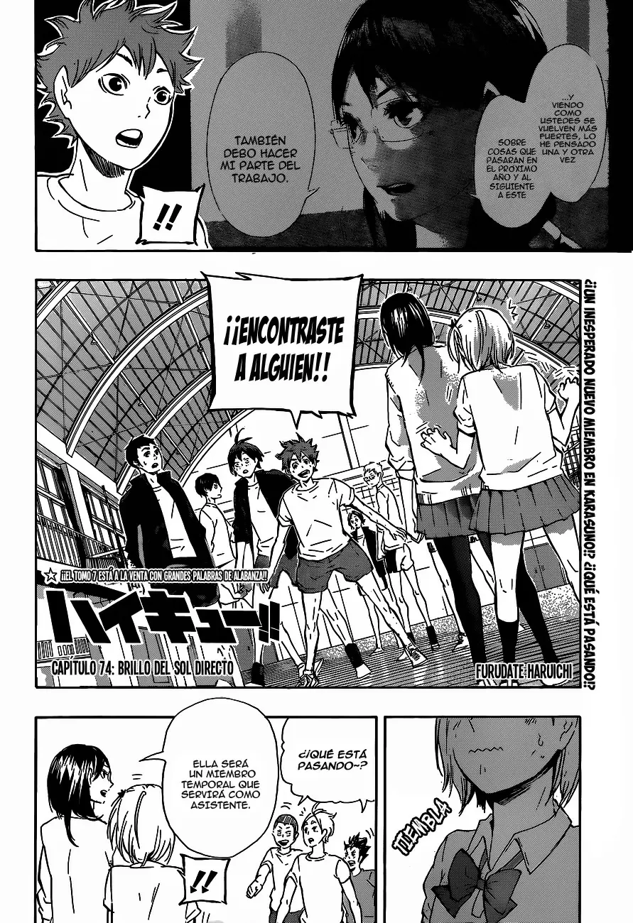 Haikyuu!! capítulo 74, página 2