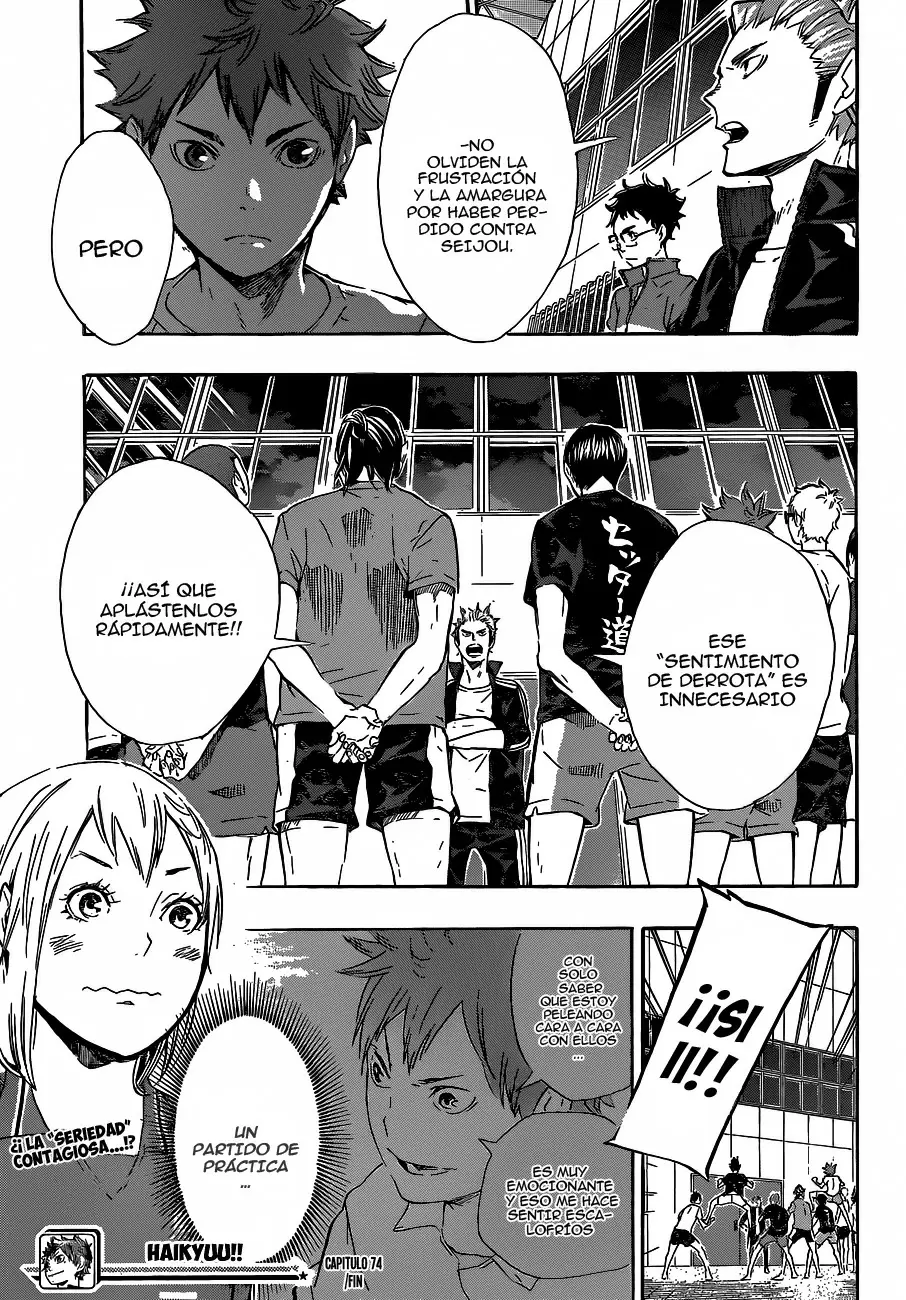 Haikyuu!! capítulo 74, página 19