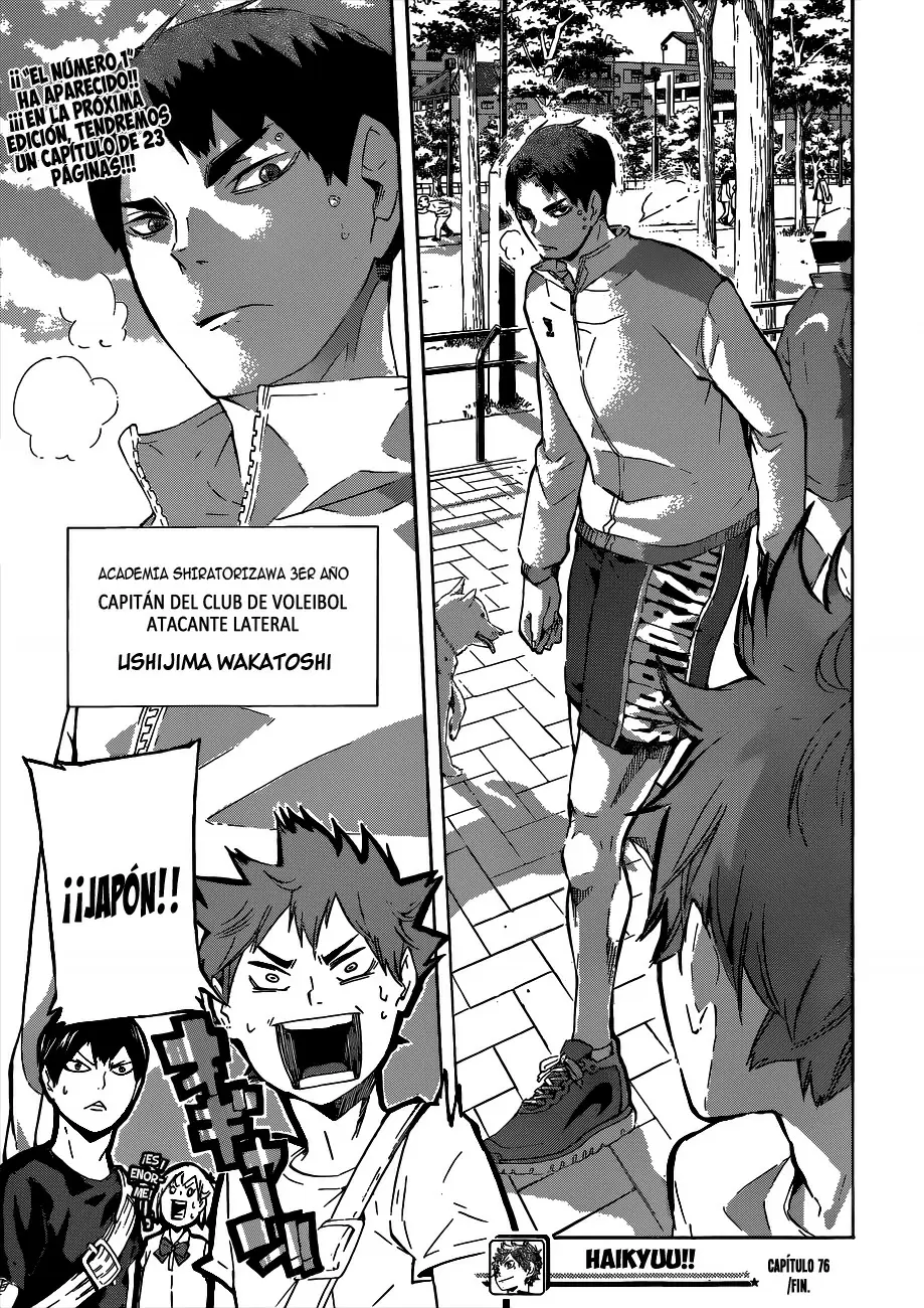 Haikyuu!! capítulo 76, página 17