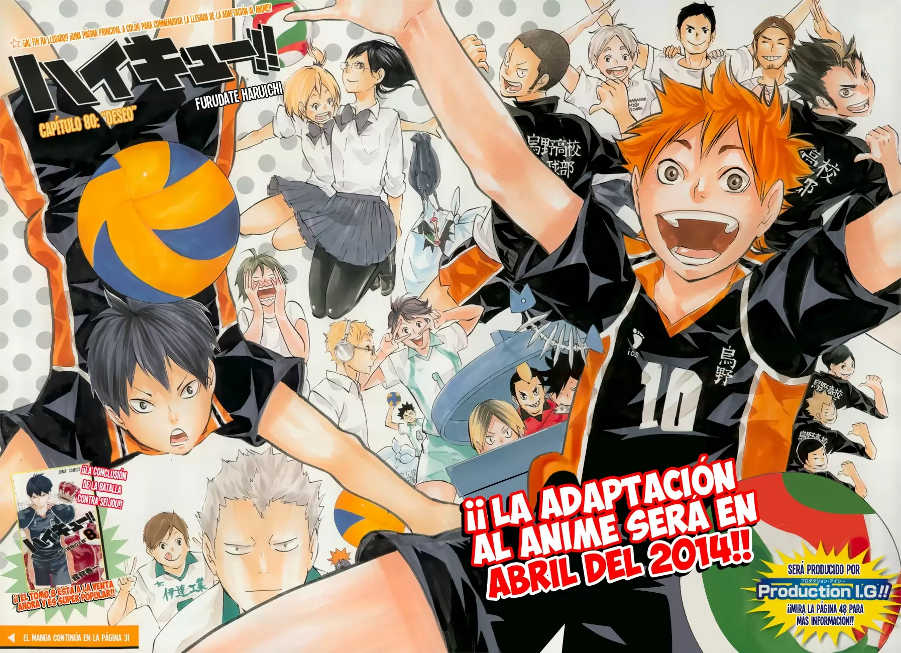 Haikyuu!! capítulo 80, página 2