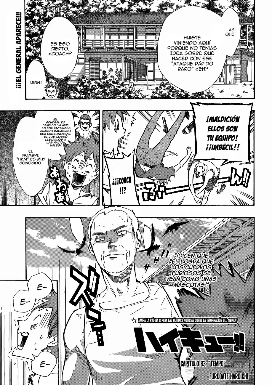 Haikyuu!! capítulo 83, página 1