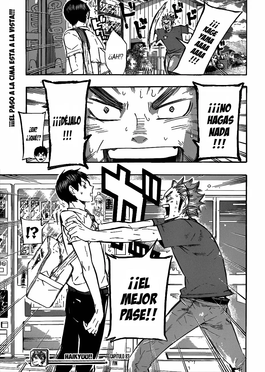 Haikyuu!! capítulo 83, página 19