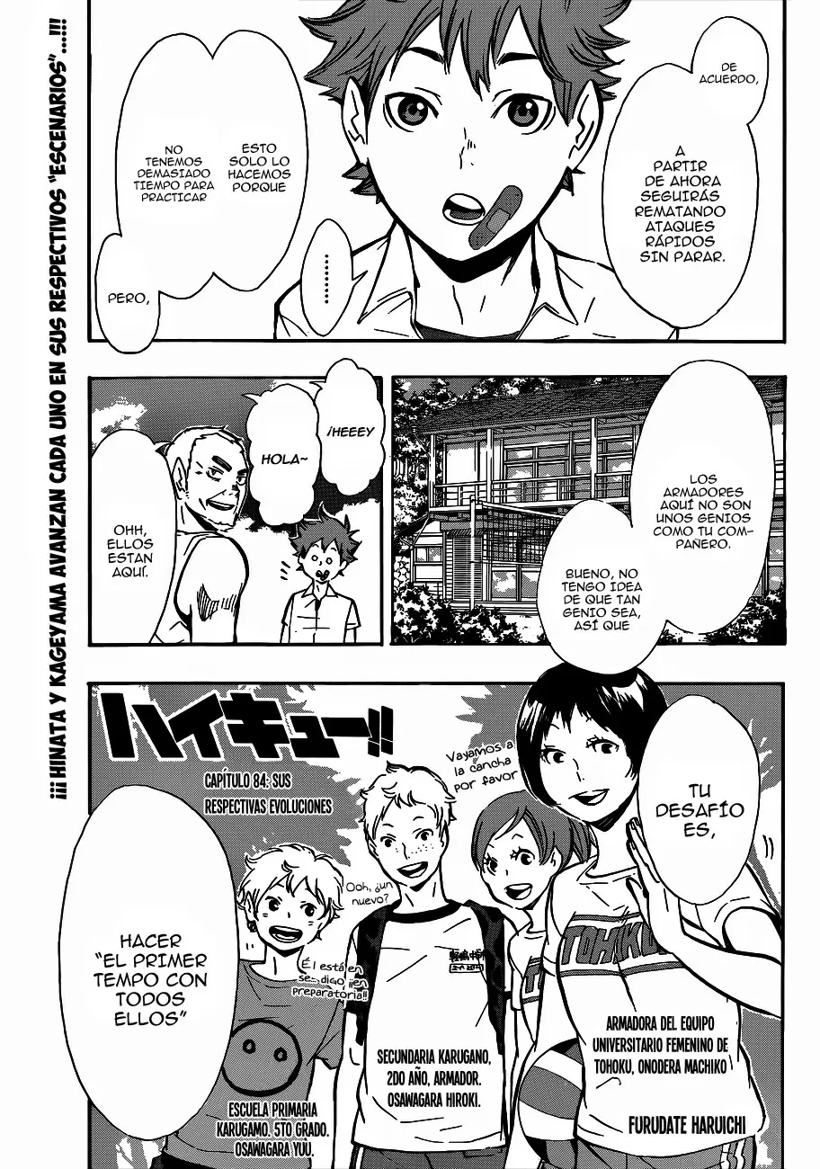 Haikyuu!! capítulo 84, página 1