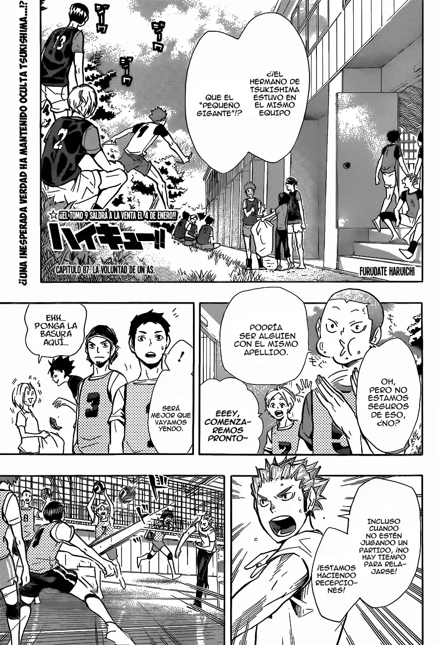 Haikyuu!! capítulo 87, página 1