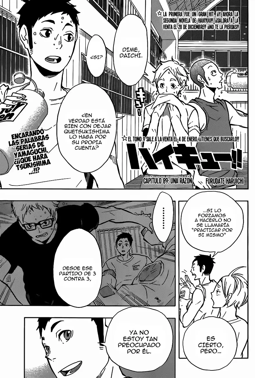 Haikyuu!! capítulo 89, página 1