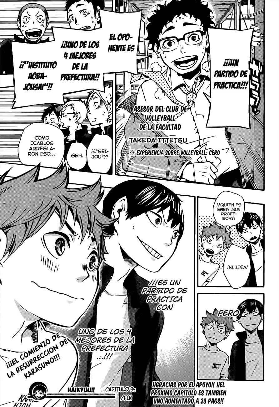 Haikyuu!! capítulo 9, página 19
