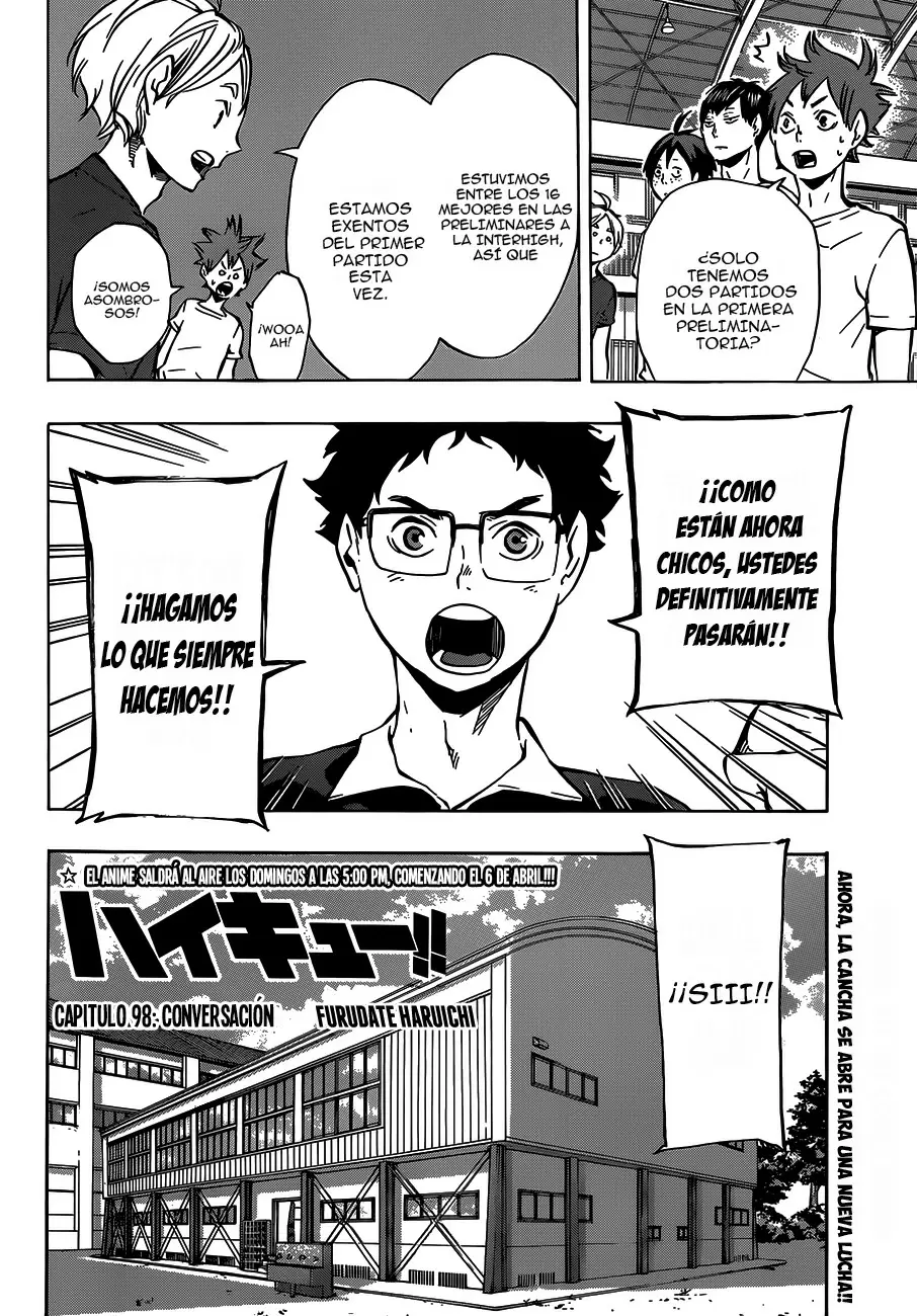 Haikyuu!! capítulo 98, página 2