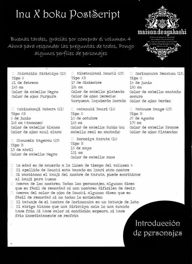 Inu x Boku SS capítulo 18, página 49