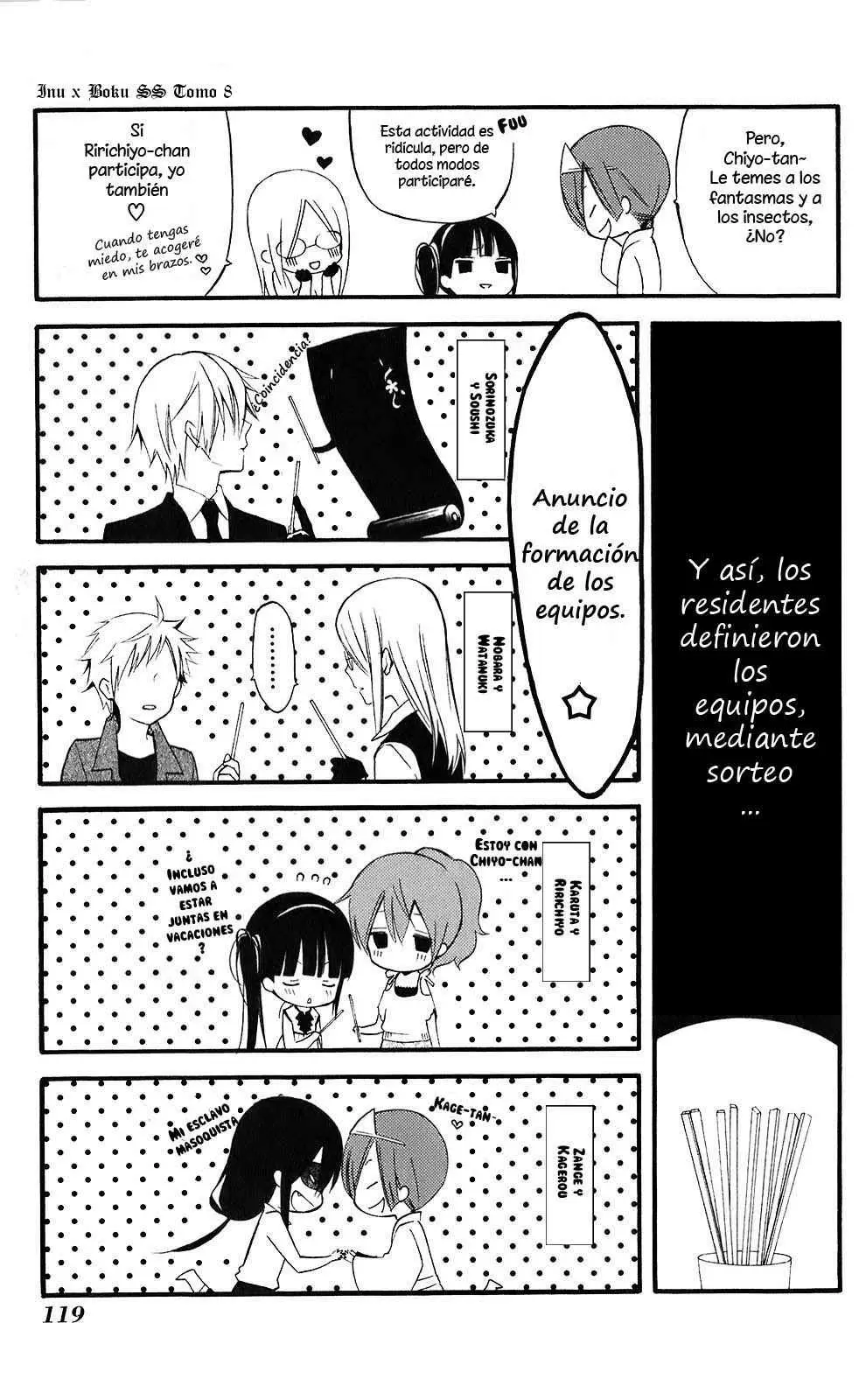 Inu x Boku SS capítulo 36.5, página 8