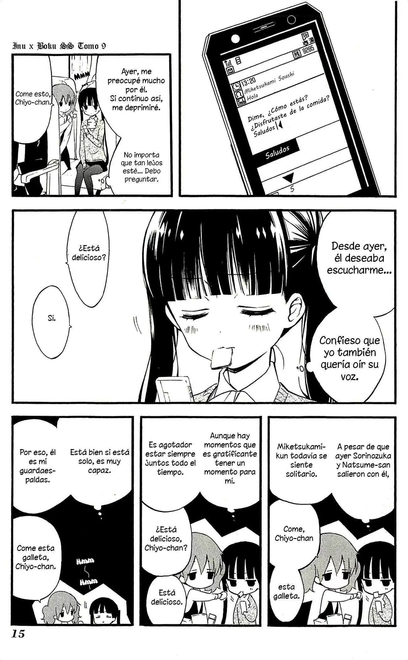 Inu x Boku SS capítulo 38.1, página 15