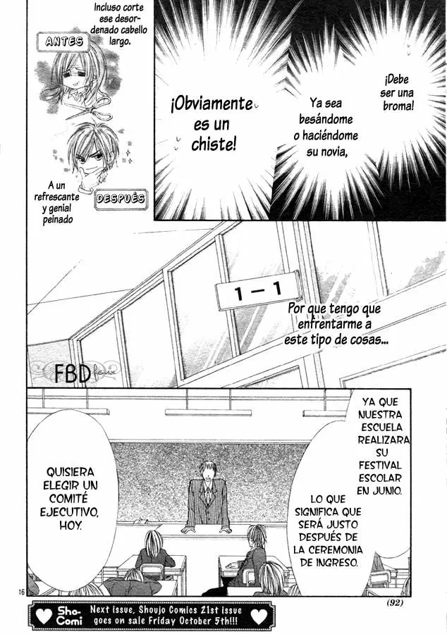 Kyou, Koi wo Hajimemasu capítulo 2, página 16