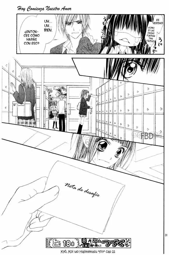 Kyou, Koi wo Hajimemasu capítulo 22, página 30