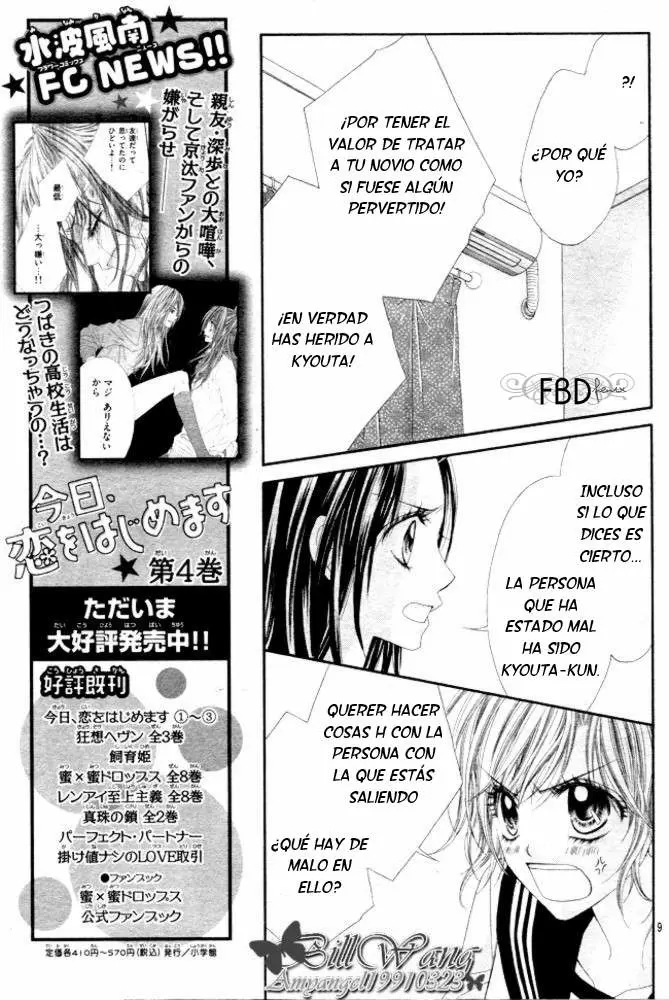 Kyou, Koi wo Hajimemasu capítulo 28, página 10