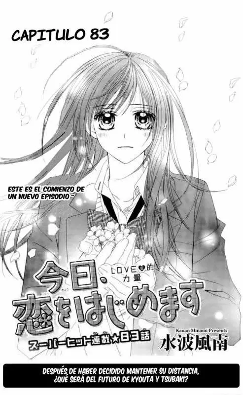 Kyou, Koi wo Hajimemasu capítulo 83, página 1