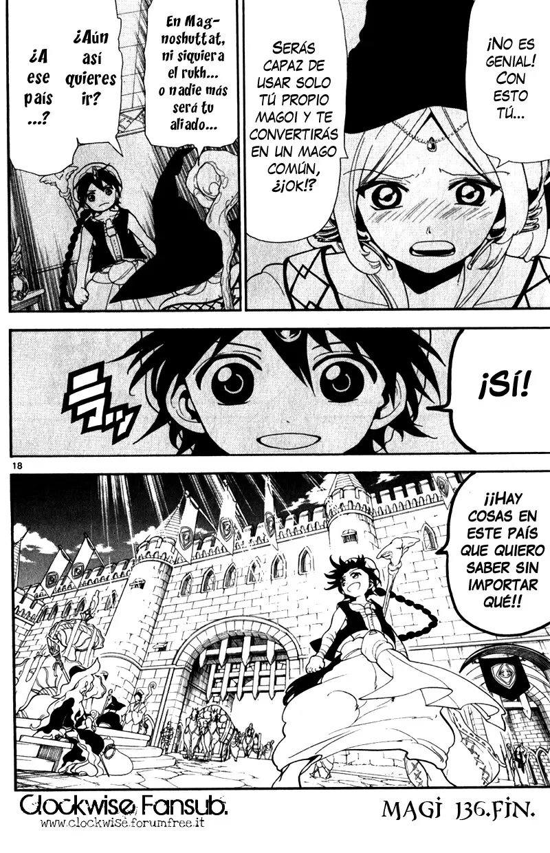 Magi - Labyrinth of Magic capítulo 136, página 18