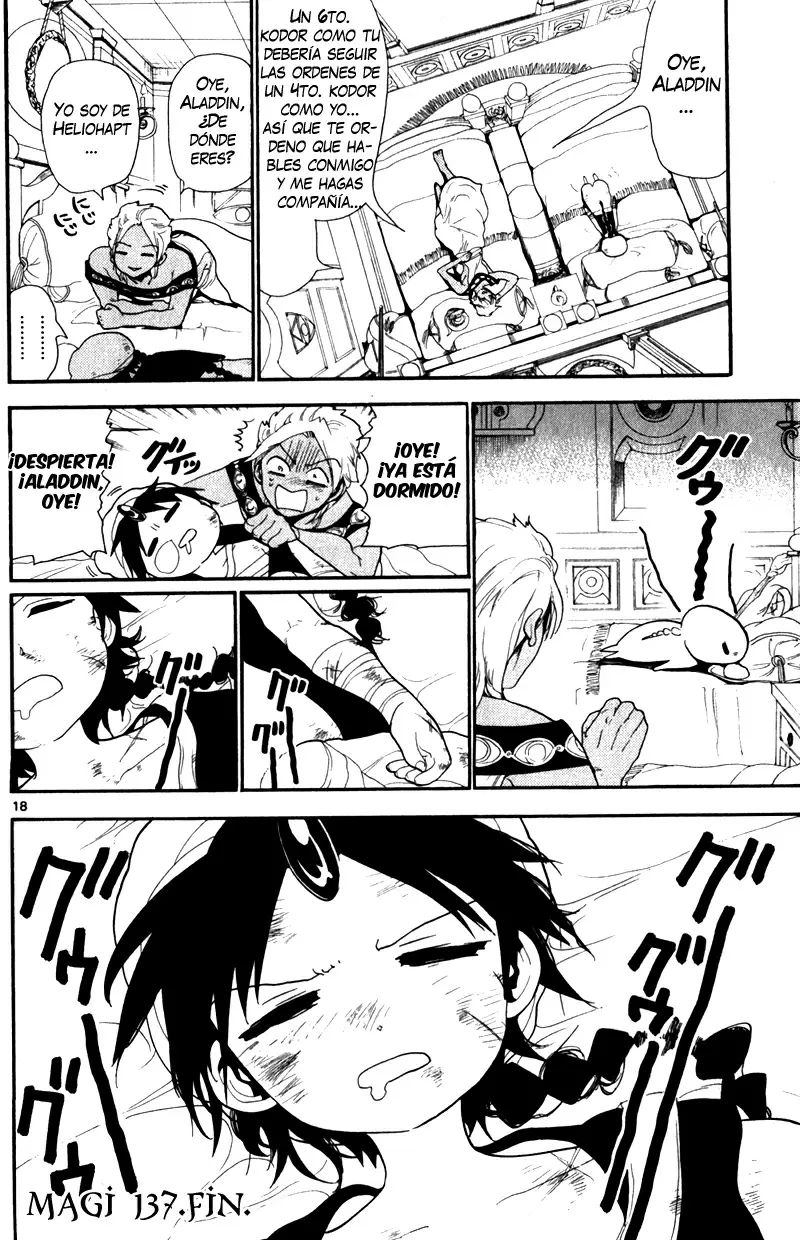 Magi - Labyrinth of Magic capítulo 137, página 18