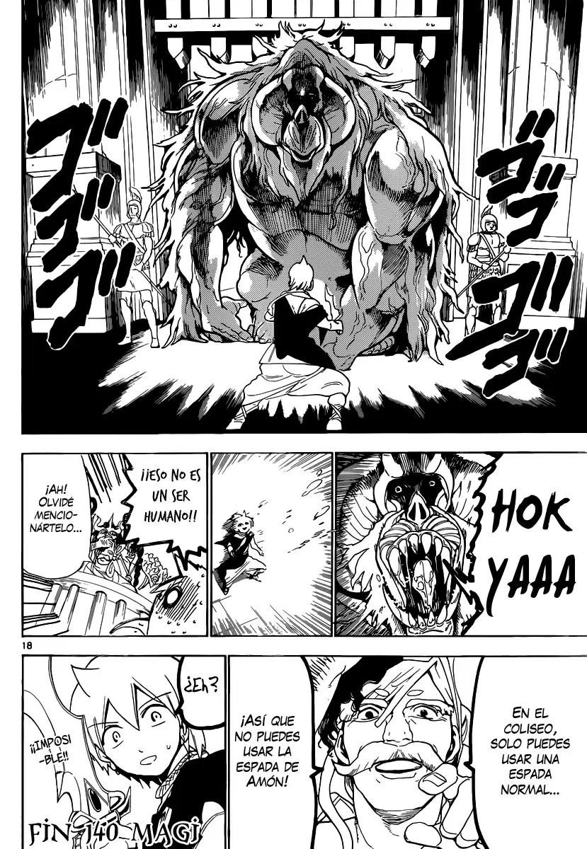 Magi - Labyrinth of Magic capítulo 140, página 18