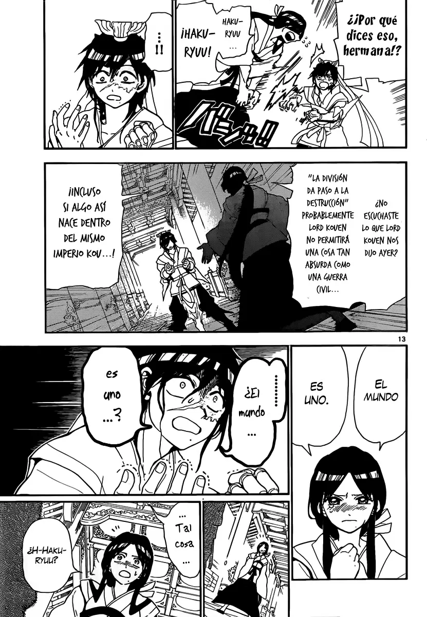 Magi - Labyrinth of Magic capítulo 147, página 13
