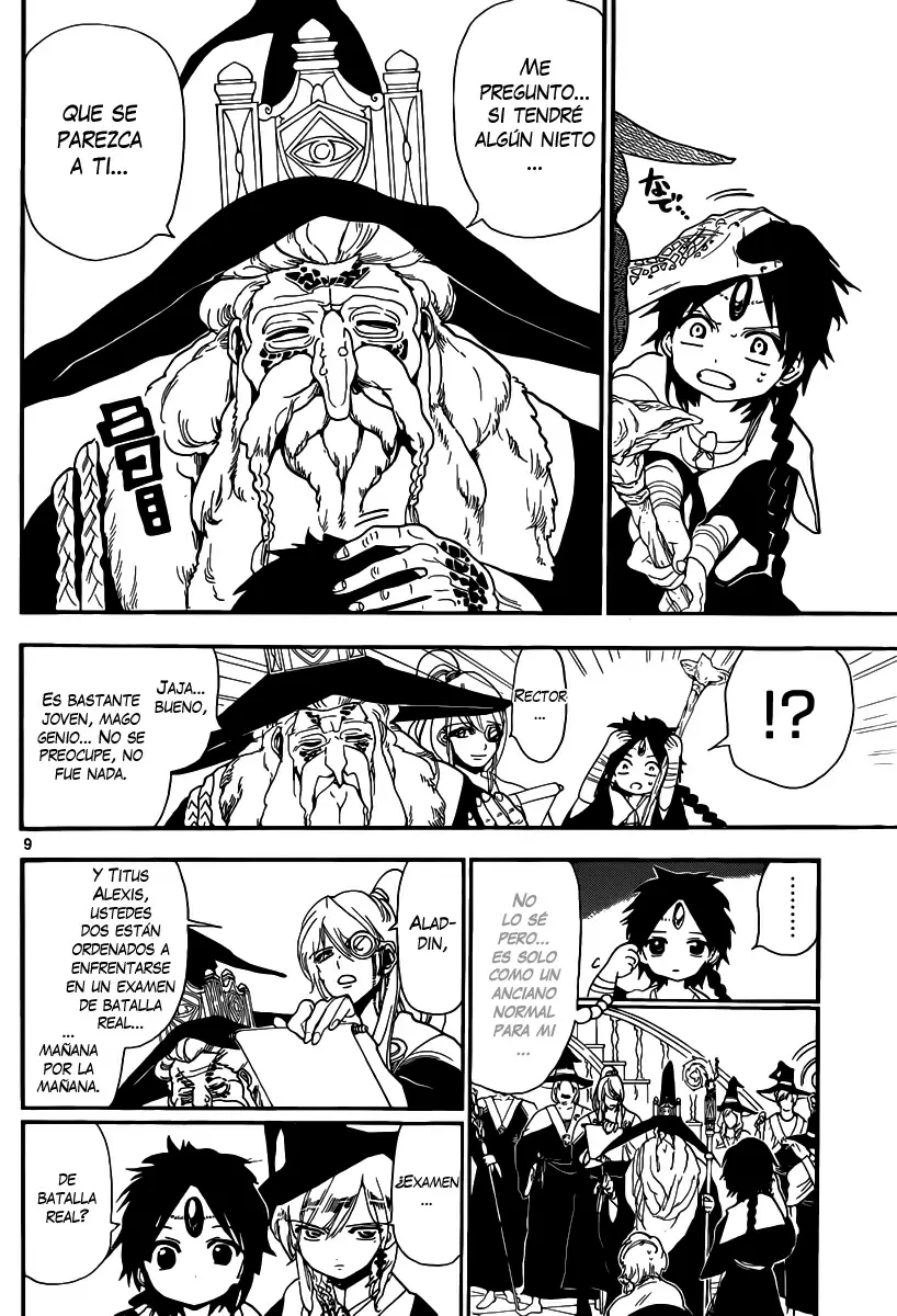 Magi - Labyrinth of Magic capítulo 150, página 9