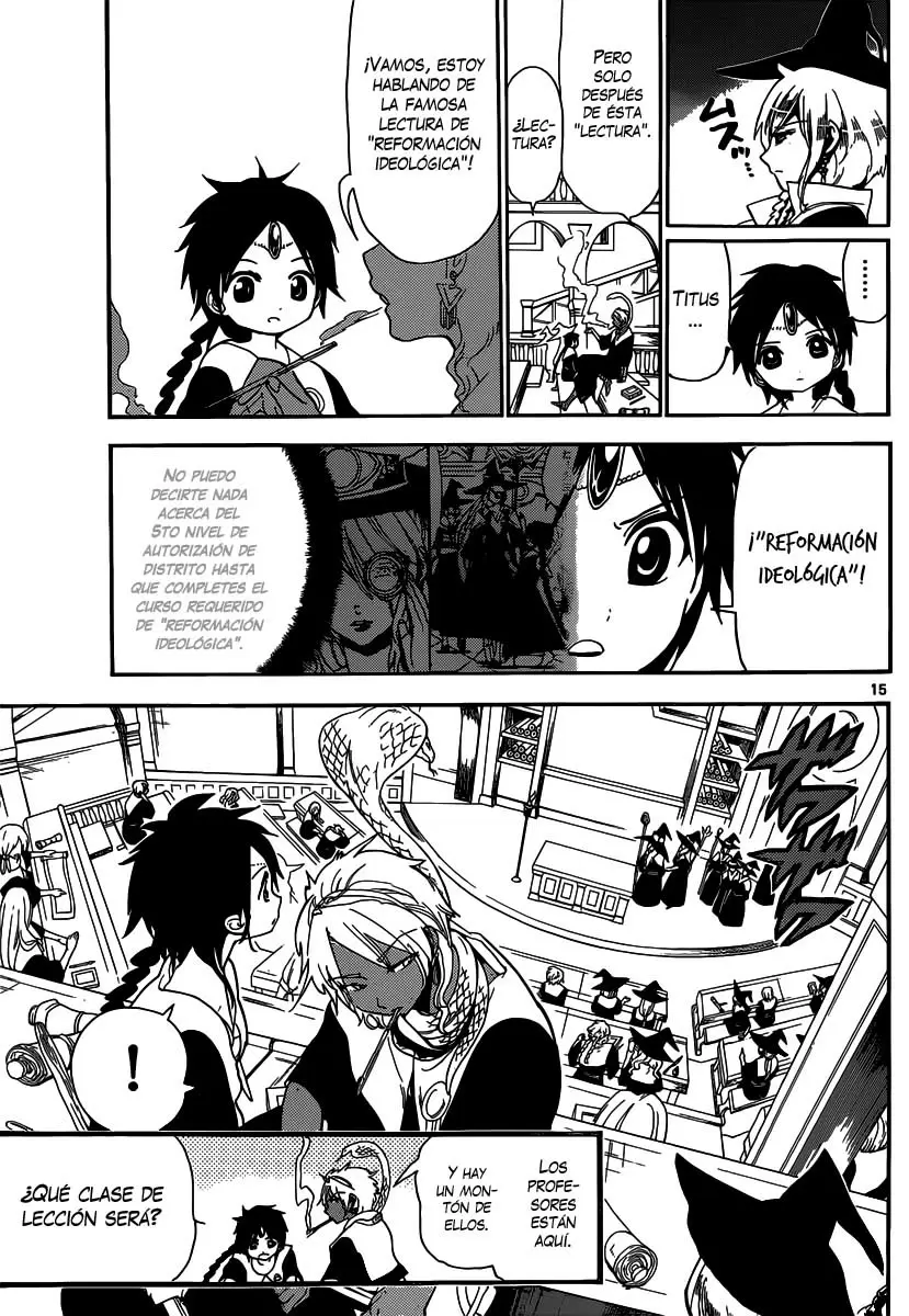 Magi - Labyrinth of Magic capítulo 158, página 15