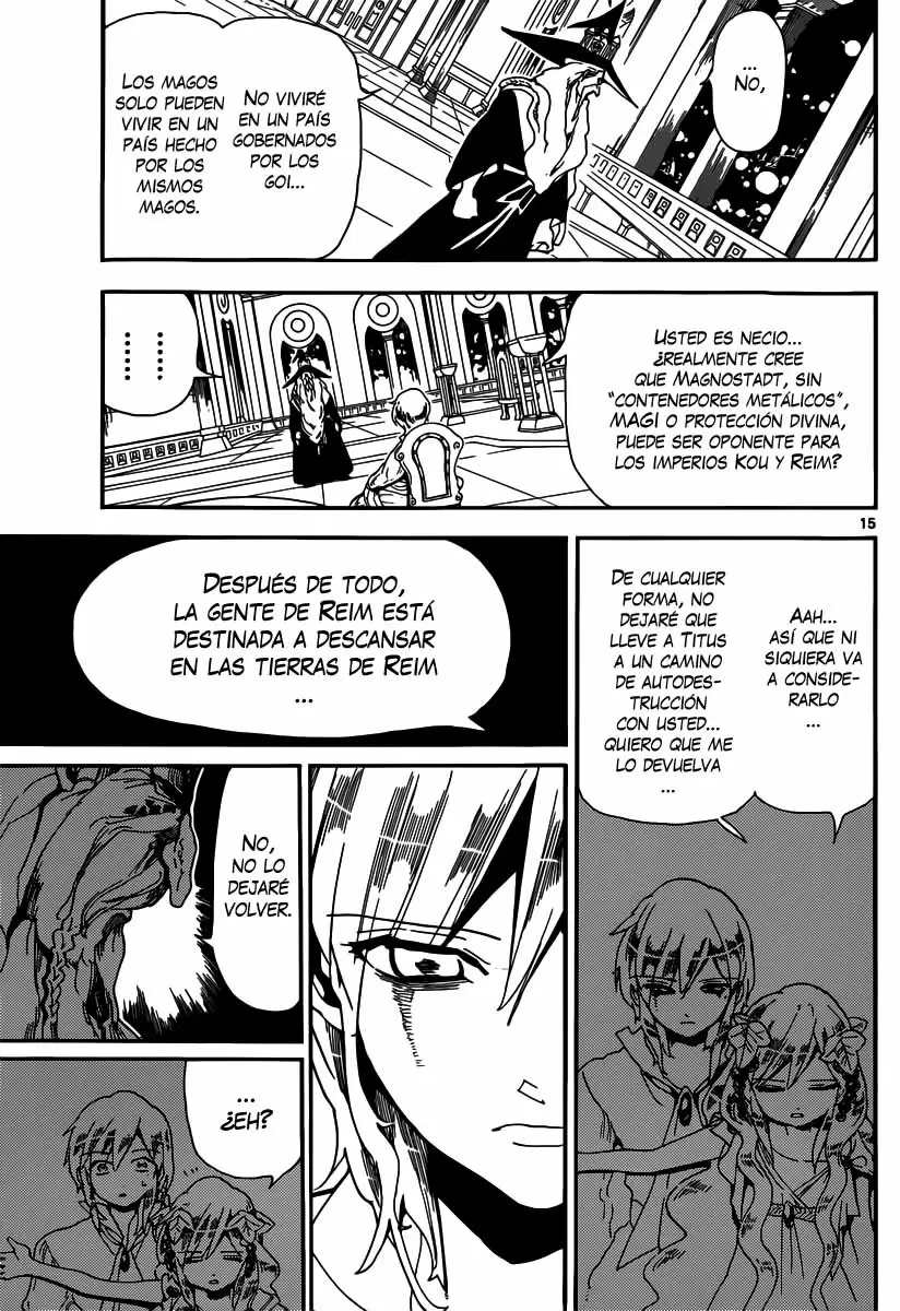 Magi - Labyrinth of Magic capítulo 165, página 15