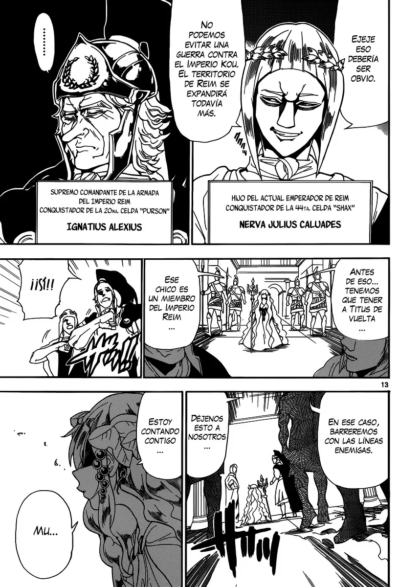 Magi - Labyrinth of Magic capítulo 166, página 13